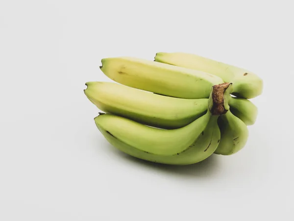 Primo Piano Banana Fresca Isolata Uno Sfondo Bianco — Foto Stock