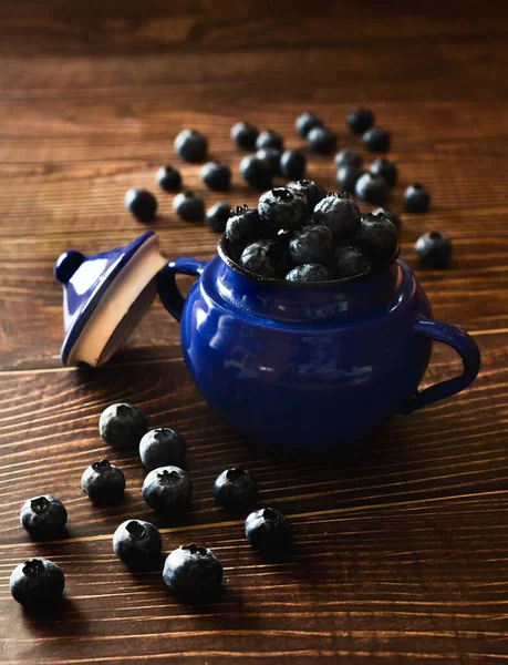 Ein Vertikaler Schuss Blaubeeren — Stockfoto