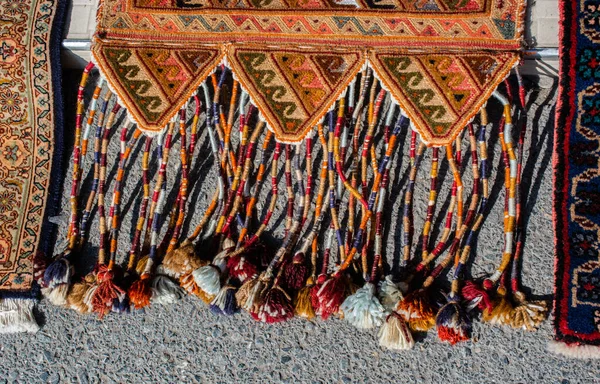 Traditional Fabric Tassels Hanging — Stock Photo, Image