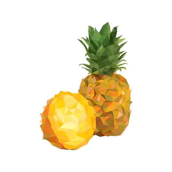 Een Geïsoleerde Levendige Illustratie Van Een Ananas — Stockfoto