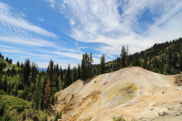 Bellissimo Scatto Paesaggio Montano Ricoperto Alberi — Foto Stock