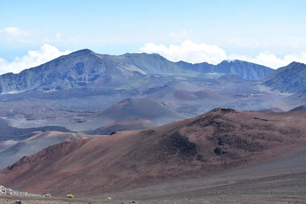 Una Vista Paisaje Volcánico Del Parque Nacional Haleakala Kula —  Fotos de Stock