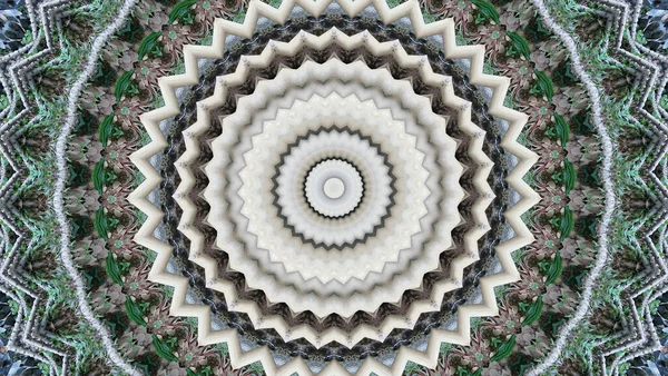 Abstraktní Kaleidoskopická Ilustrace Ozdobném Arabském Stylu Pro Pozadí Nebo Tapety — Stock fotografie