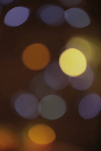 Bokeh Işıklarının Dikey Görüntüsü — Stok fotoğraf
