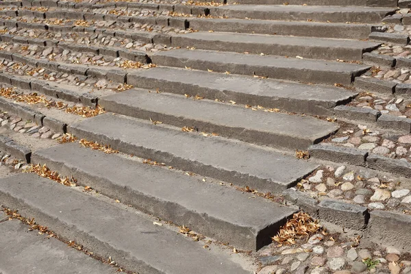 Eine Alte Steintreppe Antike Steintreppen — Stockfoto