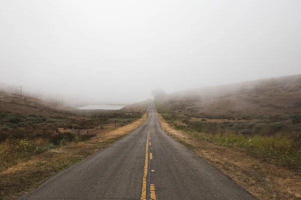 Primer Plano Una Carretera Que Conduce Point Reyes National Seashore — Foto de Stock