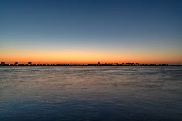 Прекрасний Знімок Морських Пейзажів Заході Сонця — стокове фото