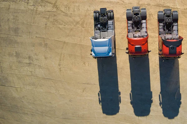 Top View Shot Trucks — Stock Photo, Image