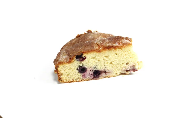 Een Close Van Een Plakje Traditionele Mantuaanse Smurfin Cake Met — Stockfoto