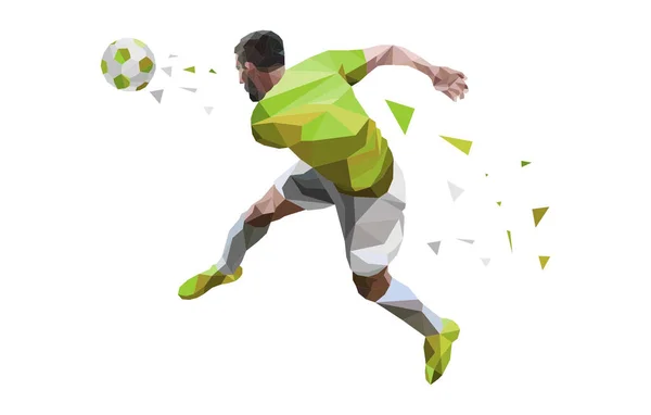 Illustration Eines Fußballers Mit Grafischer Spur — Stockfoto