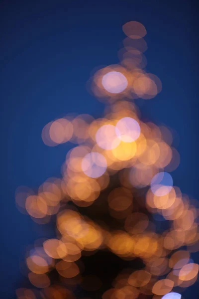 Прекрасний Знімок Різдвяного Світлого Боке — стокове фото