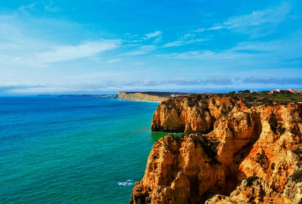 Een Prachtige Opname Van Ponta Piedade Rotsformaties Lagos Portugal — Stockfoto