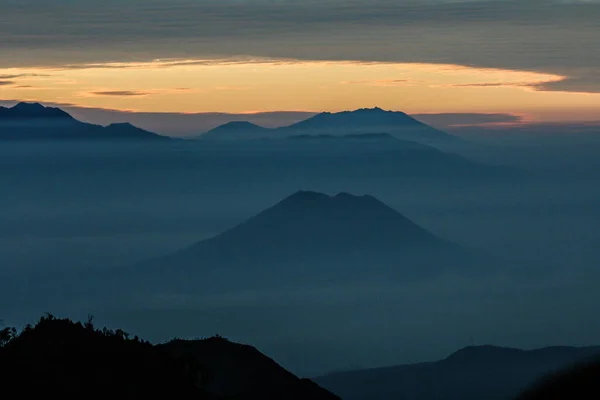 Vulcão Monte Bromo Nascer Sol Indonésia — Fotografia de Stock