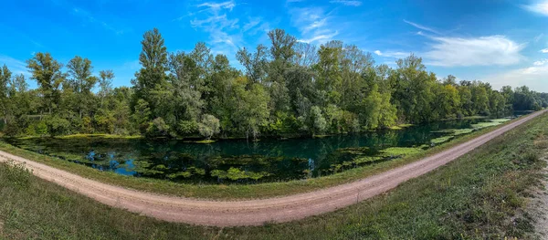 Panoramiczne Ujęcie Jeziora Lesie — Zdjęcie stockowe