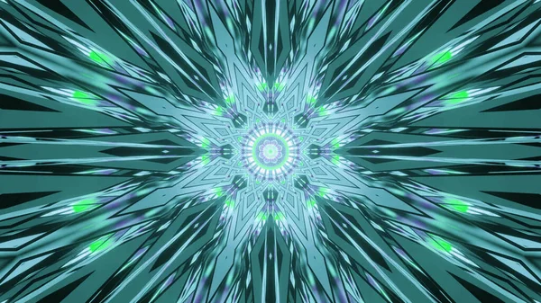 Тривимірне Відображення Абстрактного Тла Різними Геометричними Формами Барвистими Неоновими Вогнями — стокове фото