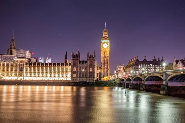 Parlamento Big Ben Londra Daki Evlerinin Nefes Kesici Bir Görüntüsü — Stok fotoğraf