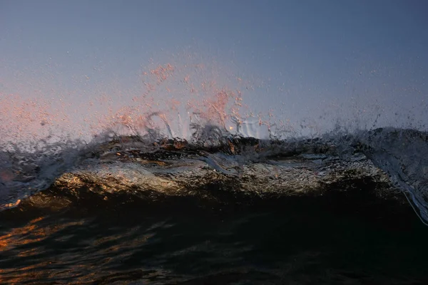 Uma Bela Foto Uma Paisagem Marinha Durante Pôr Sol — Fotografia de Stock