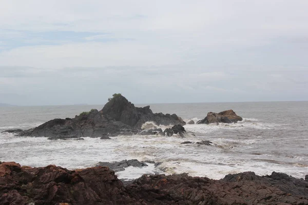 Una Hermosa Toma Formaciones Piedra Mar — Foto de Stock
