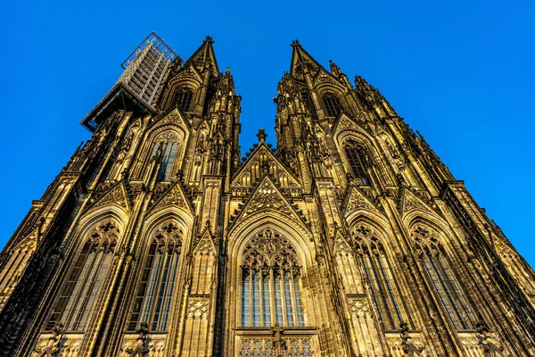 Низький Кутовий Знімок Кельнського Собору Німеччині — стокове фото