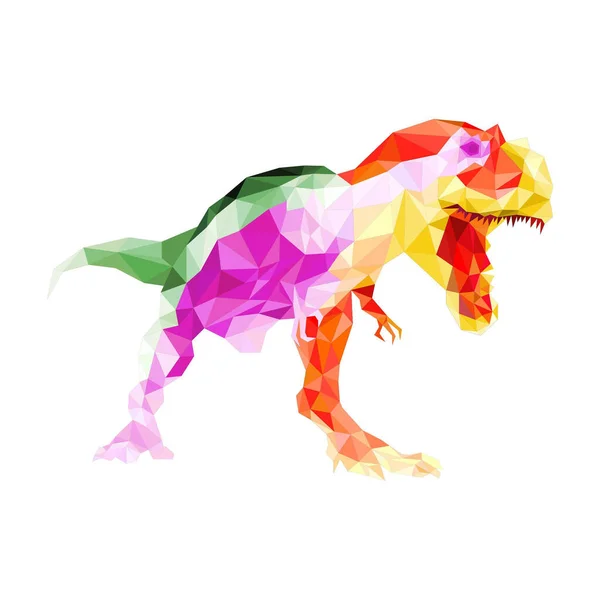 Renderelés Illusztrációja Színes Dinoszauruszok Fehér Alapon — Stock Fotó