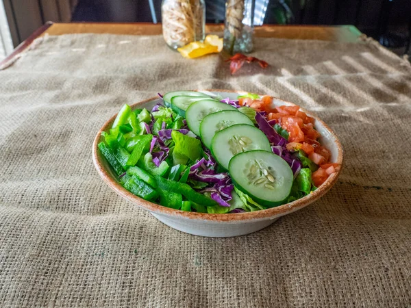 Fresh Vegetable Salad Bowl — Stock Photo, Image