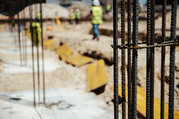 Beton Için Seçici Bir Çelik Takviyesi — Stok fotoğraf