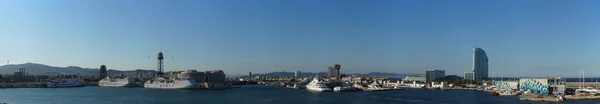 Vista Panoramica Barcellona Vista Dal Porto Spagna — Foto Stock