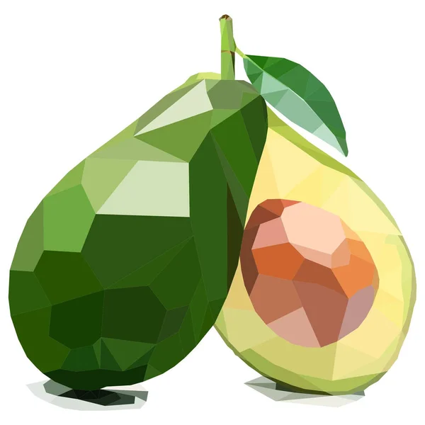 Een Weergave Illustratie Van Gesneden Avocado — Stockfoto