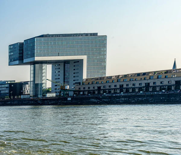 Edifícios Kranhaus Rheinauhafen Colônia — Fotografia de Stock