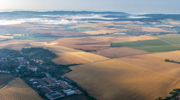 Aerial Shot Rural Fields South Moravia Czech Republic — Stock Photo, Image