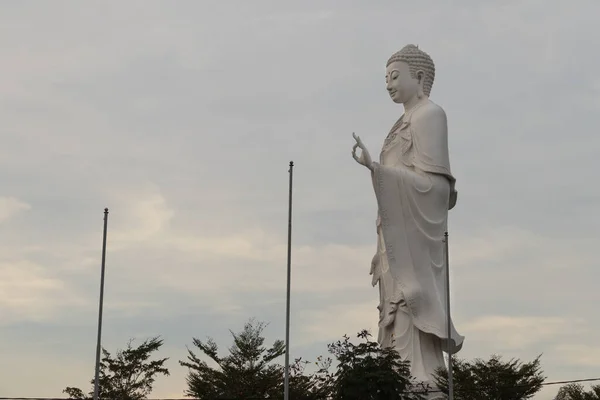 Eine Flache Aufnahme Einer Buddha Statue Nang Vietnam — Stockfoto