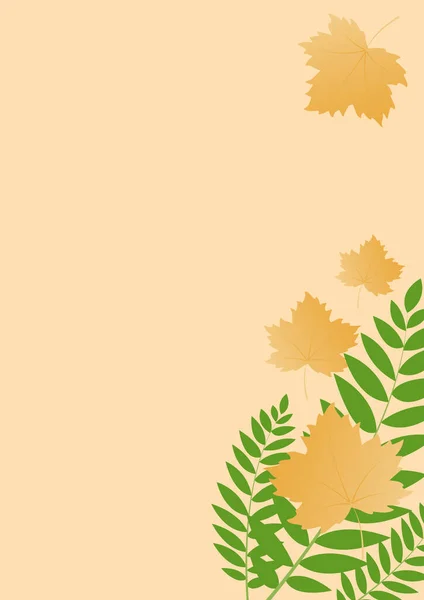 Eine Vertikale Darstellung Von Pflanzen Und Blättern Mit Einem Kopierraum — Stockfoto