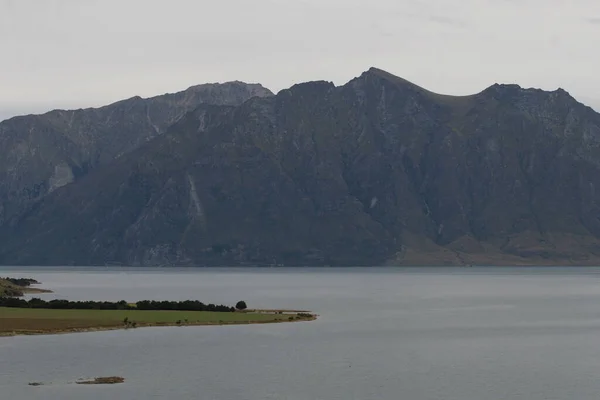 Lake Surrounded Mountains New Zealand — Stock Photo, Image