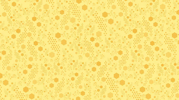 Krásná Ilustrace Žlutými Šestiúhelníky Ideální Pro Tapety Nebo Pozadí — Stock fotografie