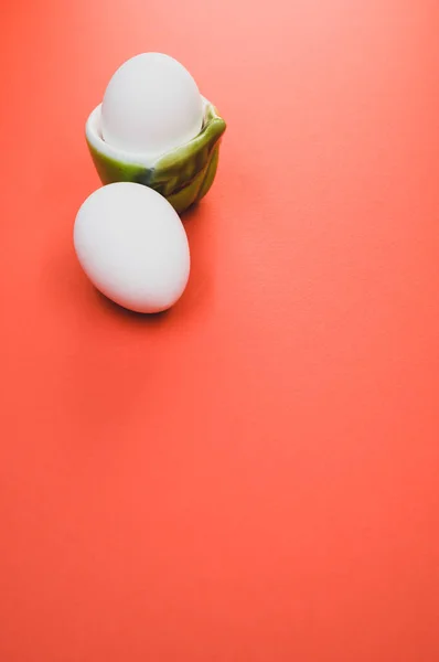 Disparo Vertical Huevos Blancos — Foto de Stock