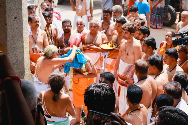 Bengal India Apr 2017 South Indian Cultural Traditional God Procession — 스톡 사진