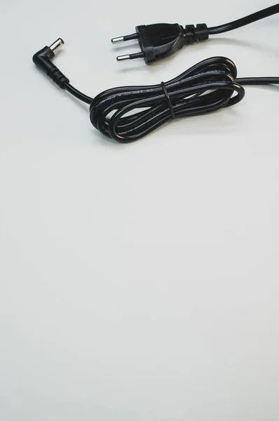 Vertical Shot Laptop Charger Isolated Gray Background —  Fotos de Stock