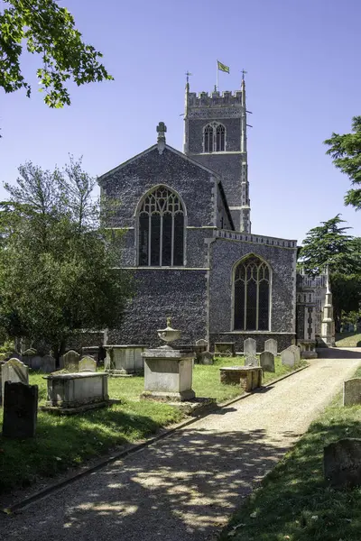 Woodbridge Egyesült Királyság Augusztus 2020 Külső Kilátás Templom Szent Mária — Stock Fotó