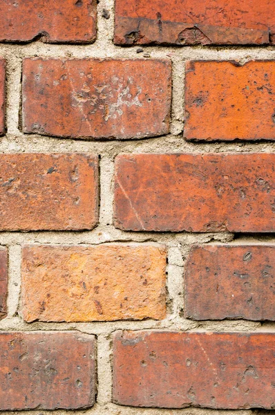 Beton Tuğladan Yapılmış Bir Duvarın Dikey Yakın Çekimi — Stok fotoğraf