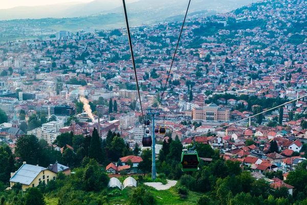 Trevevic Sarajevo Teleférico Bosnia Herzegovina — Foto de Stock