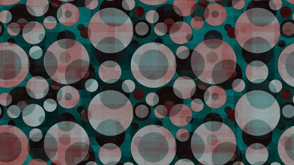 Ein Abstraktes Muster Mit Weißen Und Dunklen Kreisen Auf Dunkelblauem — Stockfoto