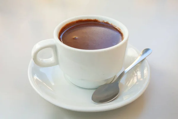 Closeup Shot Fresh Black Coffee — Foto de Stock