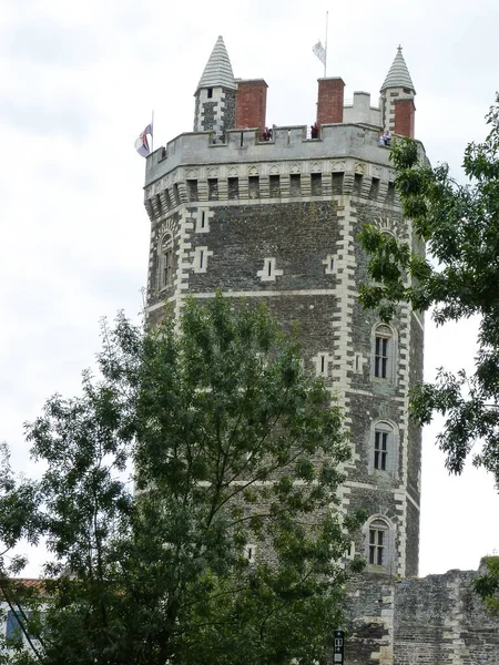 Vertical Shot Castle Tower Ancenis France — Stock Photo, Image