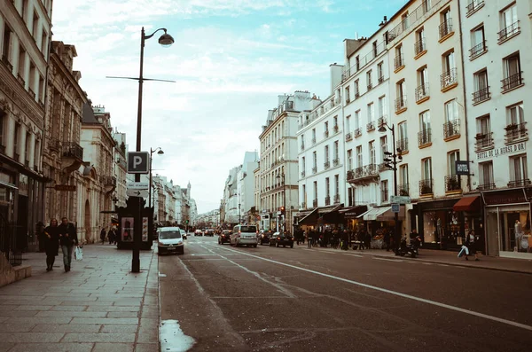 Красивый Пейзаж Старинной Европейской Архитектуры Парижа Франция — стоковое фото