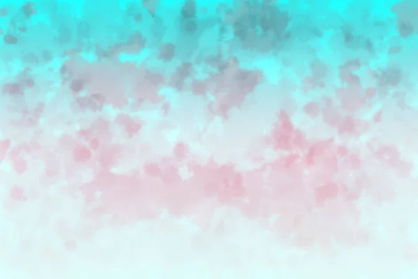 粉色和蓝色液体质感的淡淡的水彩画 — 图库照片