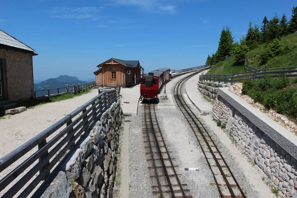 Schafbergbahn Uma Ferrovia Bitola Áustria — Fotografia de Stock