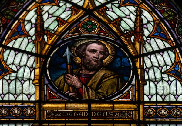 Ditrau Romania Sep 2020 Stained Glass Windows Representing Saints Church — 图库照片