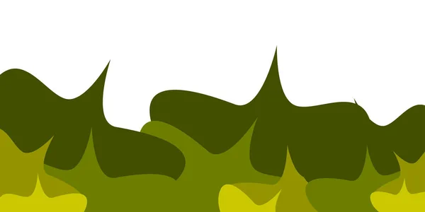 Ілюстрація Зеленого Кольору Листоподібних Візерунків Білому Тлі — стокове фото