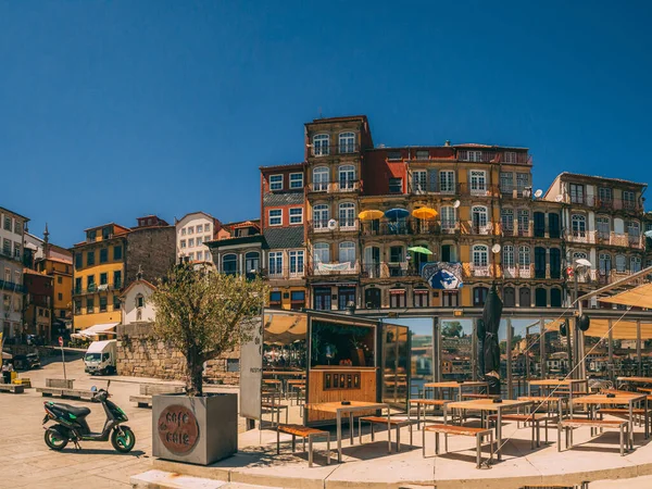 Porto Portugali Heinäkuu 2020 Ribeirinha Riverside Talot Kohteessa Ribeira District — kuvapankkivalokuva