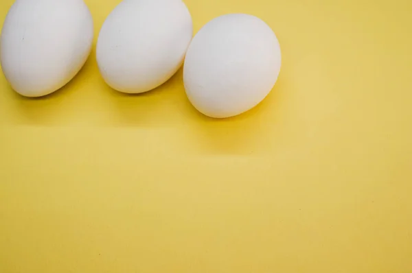 Een Close Shot Van Witte Eieren — Stockfoto